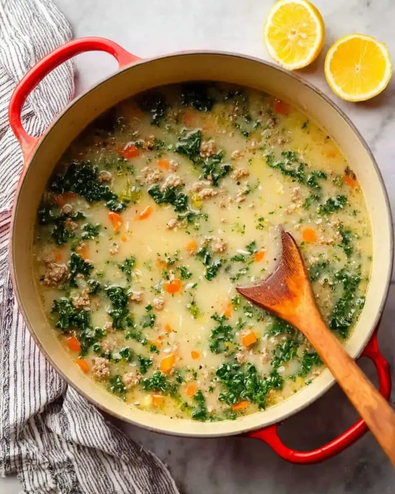 Turkey Sausage, Kale, and White Bean Soup Recipe