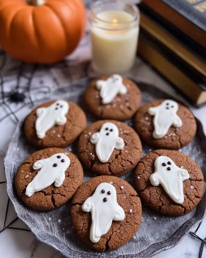 Spooky Ghost Brown Butter Pumpkin Cookies Recipe