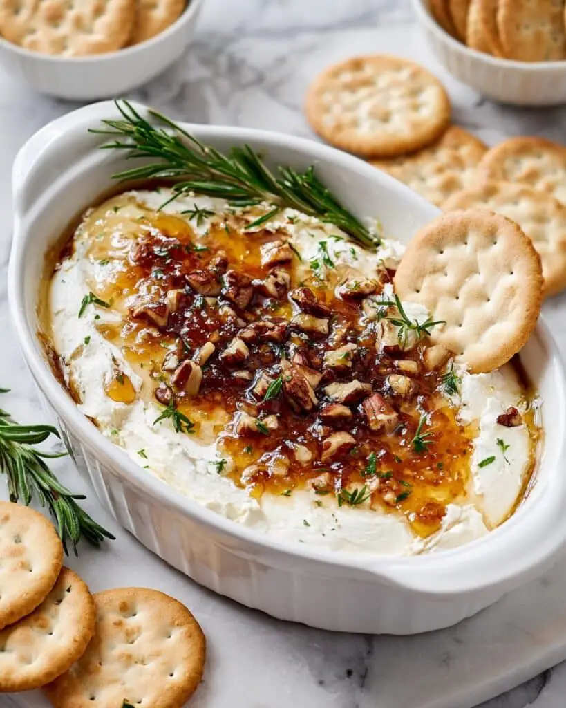 Goat Cheese Appetizer with Fig Jam and Toasted Pecans Recipe