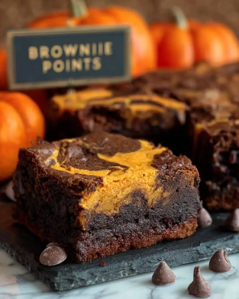 Pumpkin Cheesecake Swirl Brownies Recipe