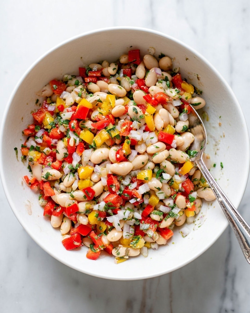 Rainbow White Bean Salad Recipe - Recipe Image