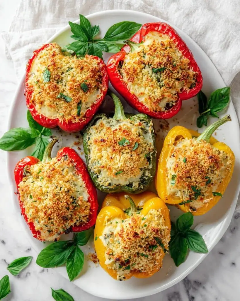 Herby Ricotta Stuffed Peppers Recipe