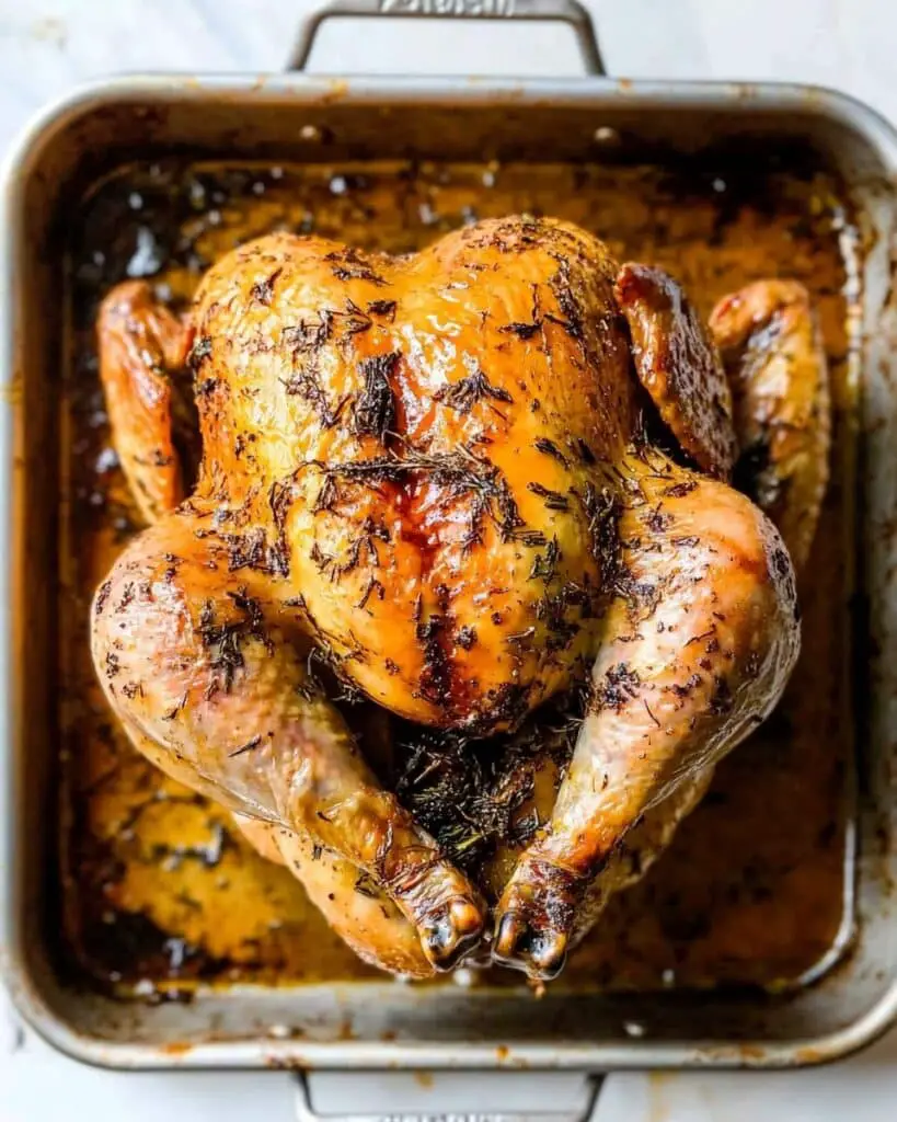 Garlic Butter Roast Chicken Recipe