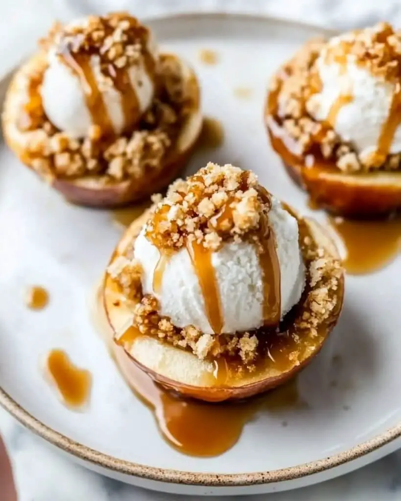 Baked Peaches with Oat Crumble Recipe