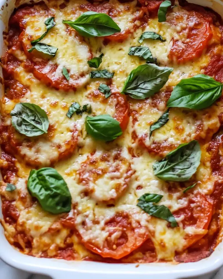 Tomato and Basil Bread Cube Casserole with Parmesan Recipe