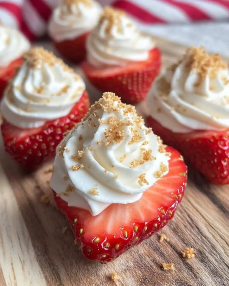 Deviled Strawberries with Cheesecake Filling Recipe