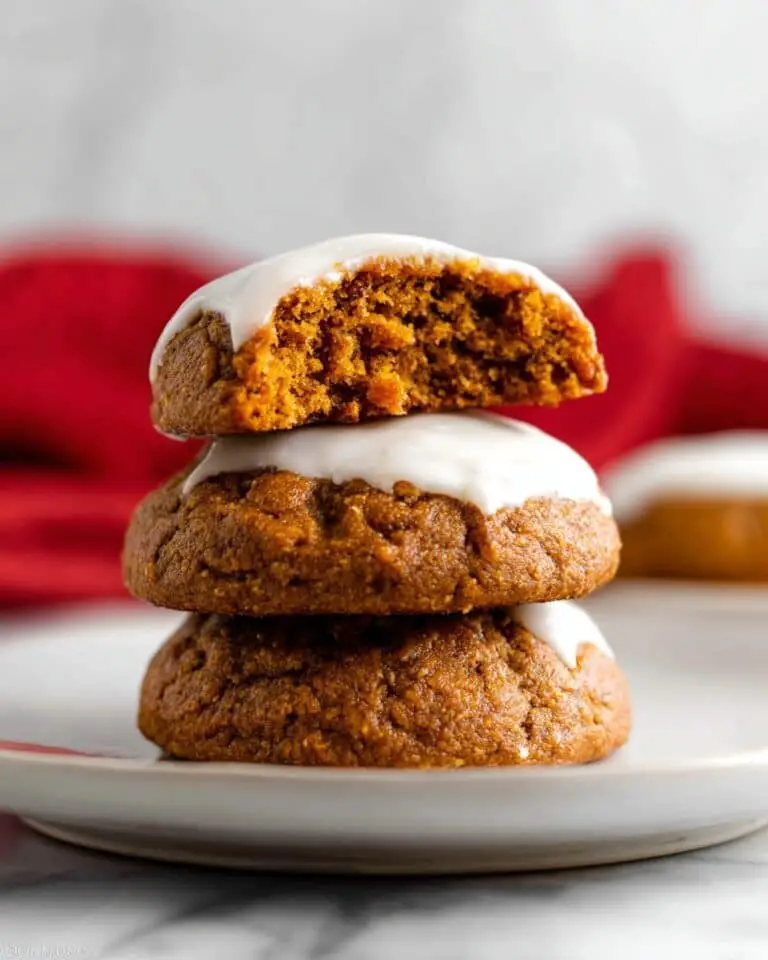 Super Soft Pumpkin Cookies with Maple Cream Cheese Icing Recipe