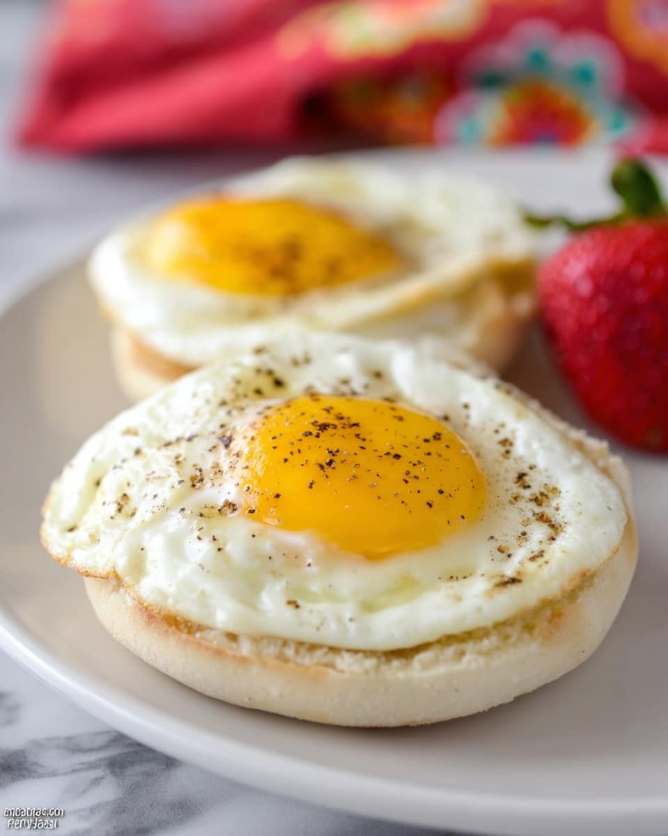 Baked Eggs in Mason Jar Lids Recipe - Recipe Image