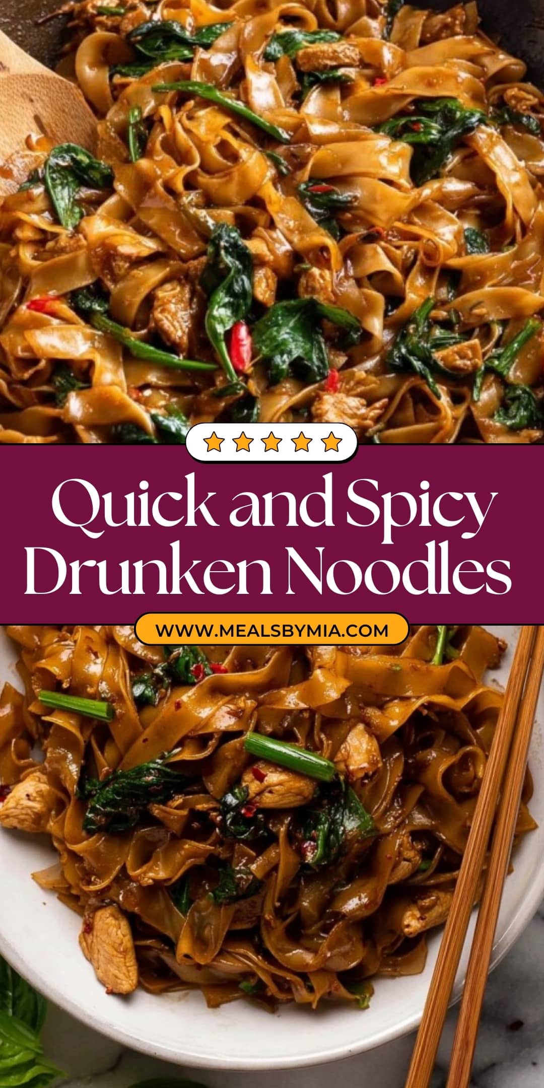 Drunken Noodles Pad Kee Mao Thai – Delicious & Authentic