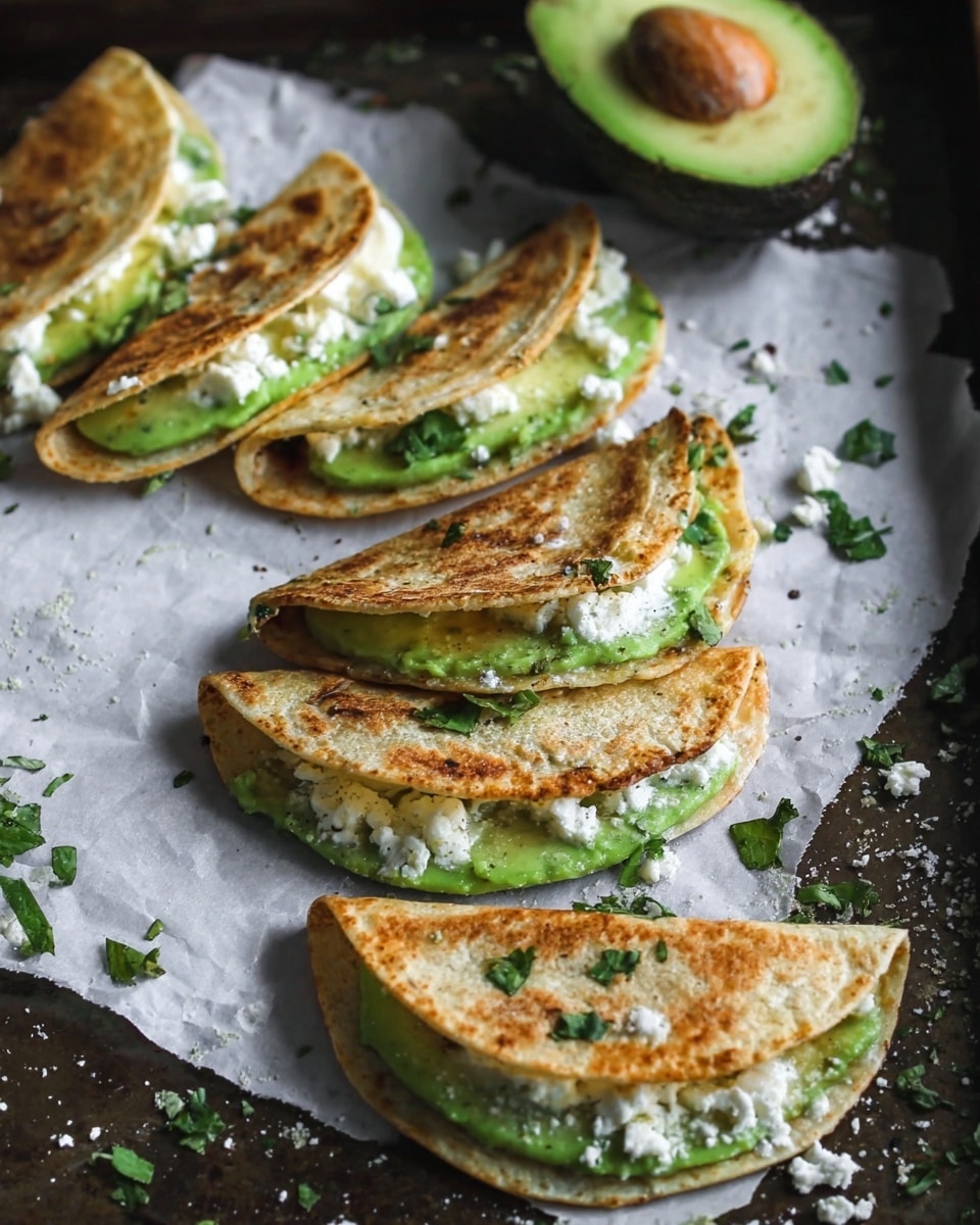 Mini Avocado & Hummus Quesadillas (Healthy Snack) Recipe - Recipe Image