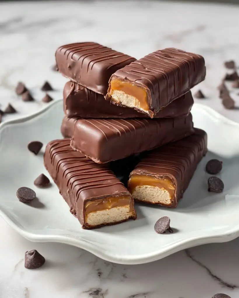 Healthy Gluten-Free Homemade Twix Bars Recipe