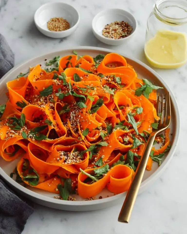 Raw Carrot Salad with Parsley and a Tangy Sweet Vinaigrette Recipe
