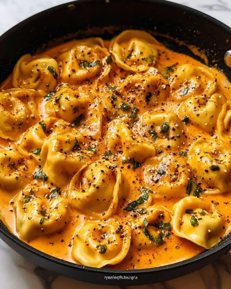 One-Pot Spicy Garlic Butter Chicken Tortellini Recipe