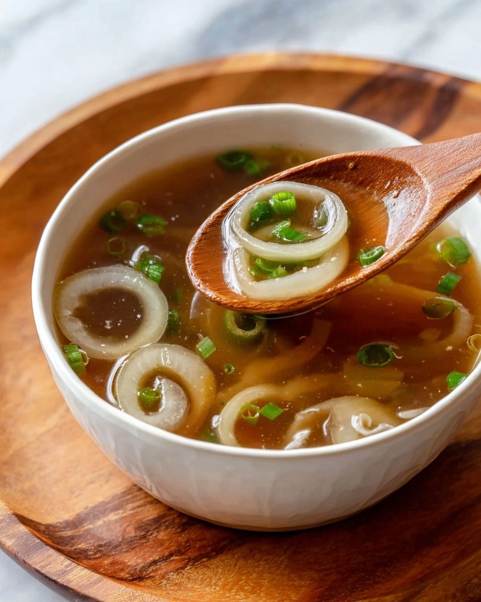 Japanese Onion Soup with Mushrooms and Seasonal Vegetables Recipe - Recipe Image