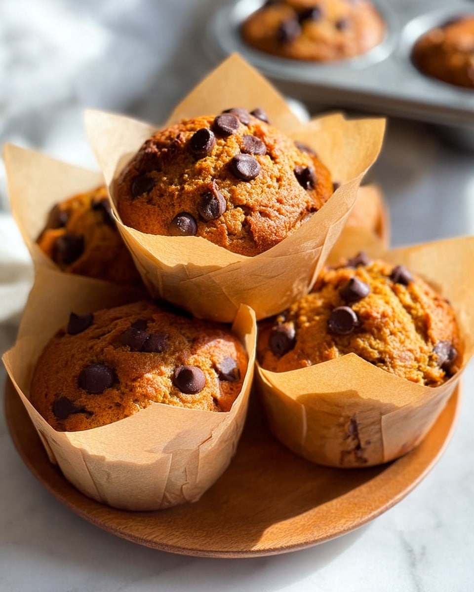 Gluten Free Pumpkin Muffins with Collagen and Chocolate Chips Recipe - Recipe Image