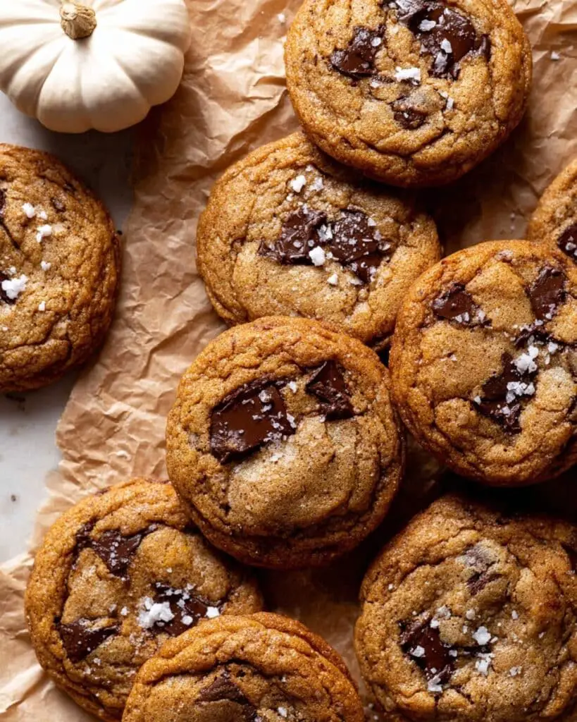 Chewy Pumpkin Chocolate Chip Cookies Recipe