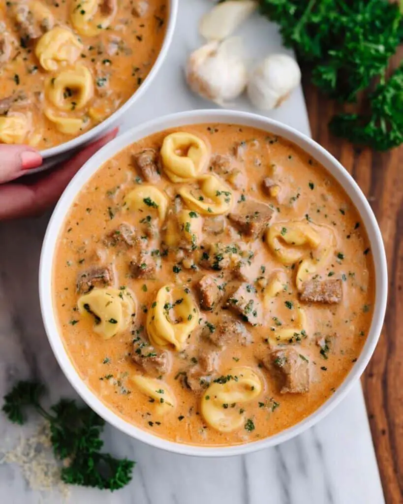 Dutch Oven Tortellini Soup with Sausage Recipe