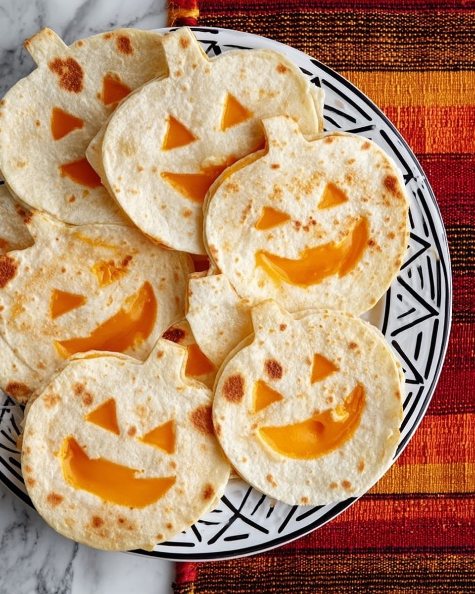 Jack o Lantern Quesadillas Recipe - Recipe Image