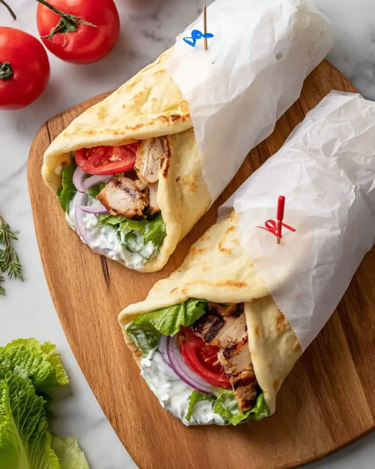 Easy Chicken Shawarma Wraps with Yogurt Sauce Recipe