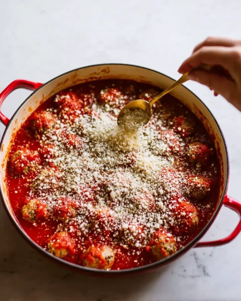 Ricotta Meatballs with Crispy Parmesan Topping Recipe
