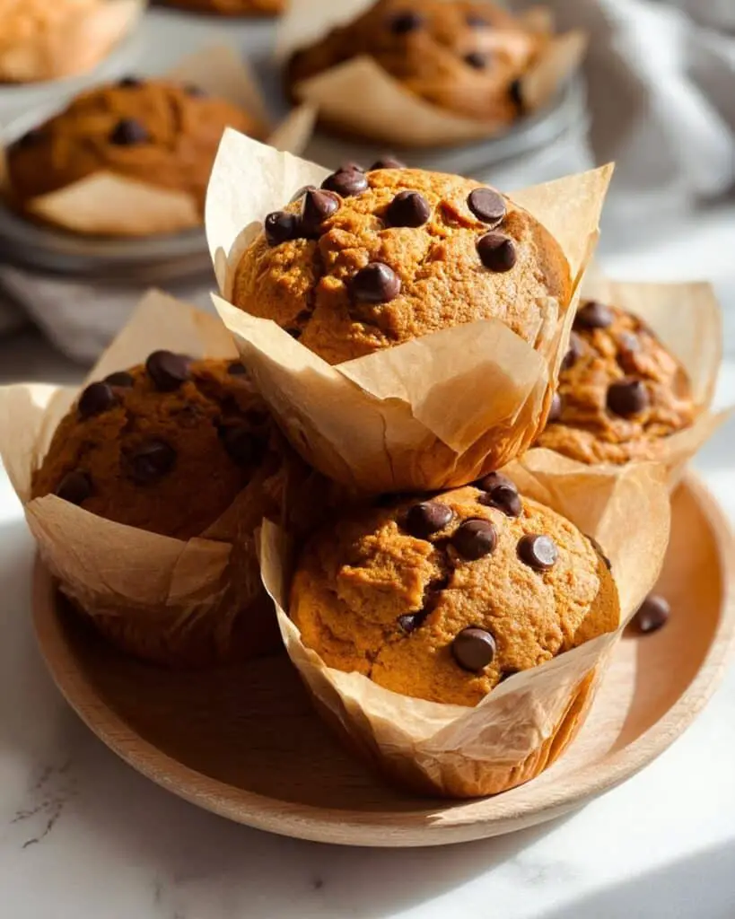 Gluten Free Pumpkin Muffins with Collagen and Chocolate Chips Recipe