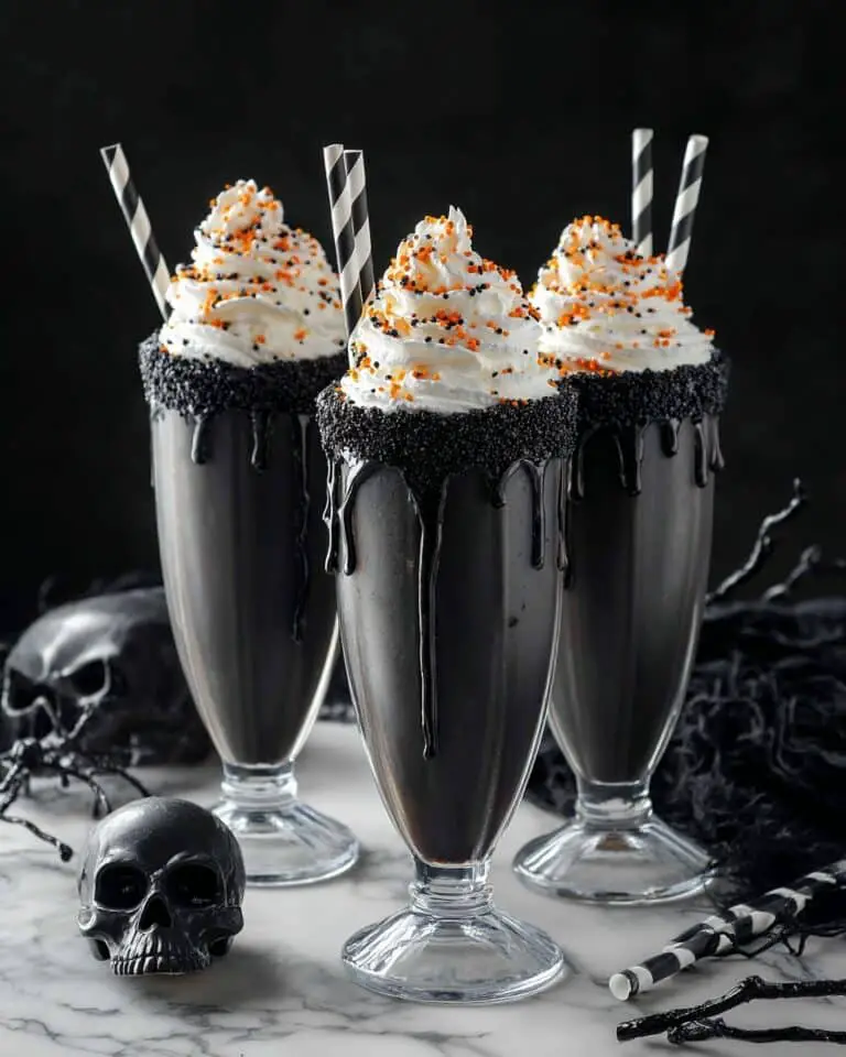 Black Milkshake for Halloween Recipe