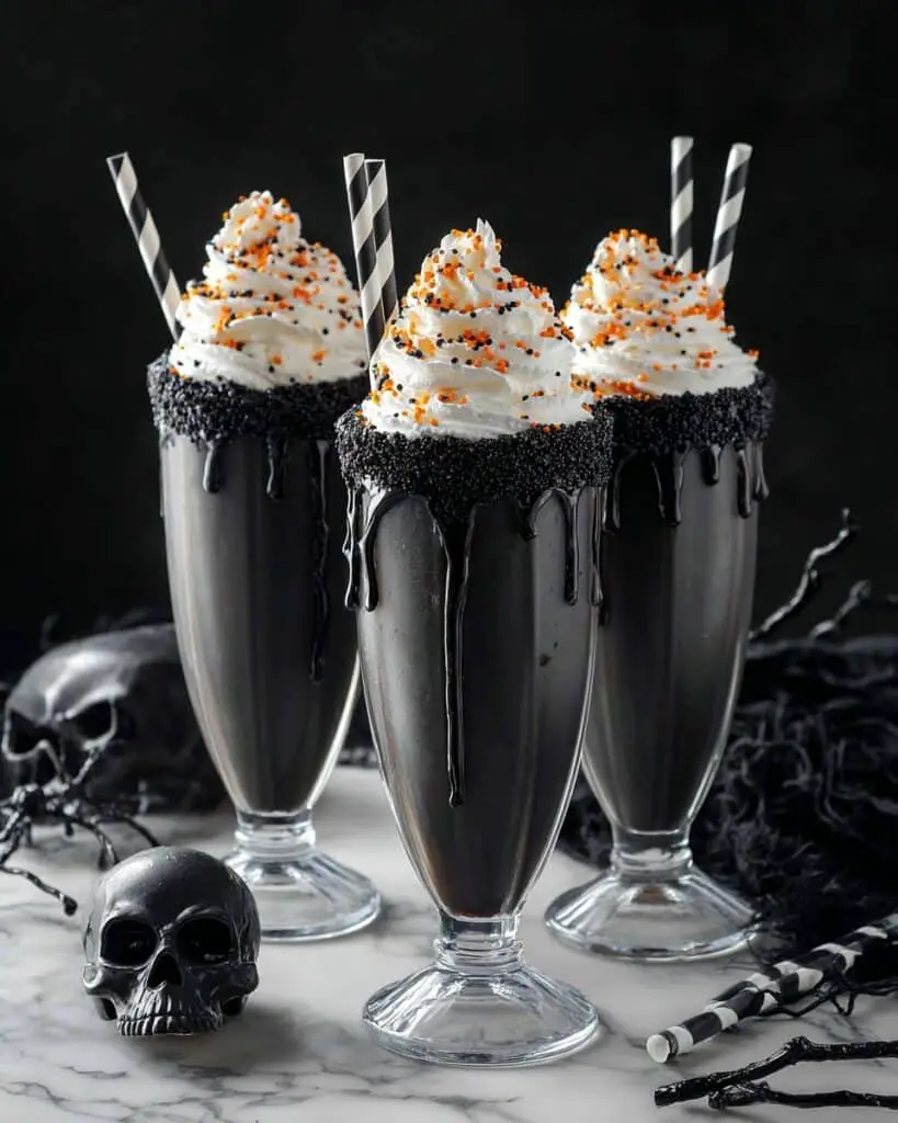 Black Milkshake for Halloween Recipe