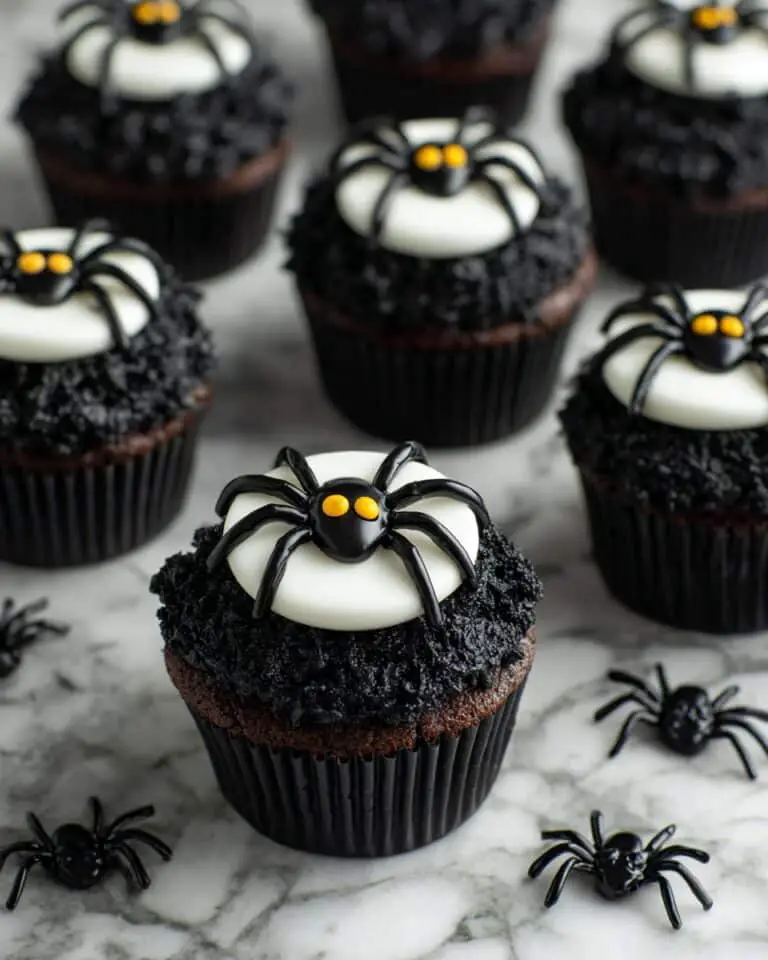 Creepy Halloween Spider Cupcakes Recipe