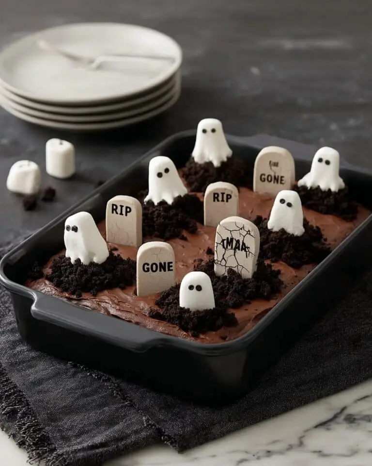 PEEPS Spooky Graveyard Cake Recipe