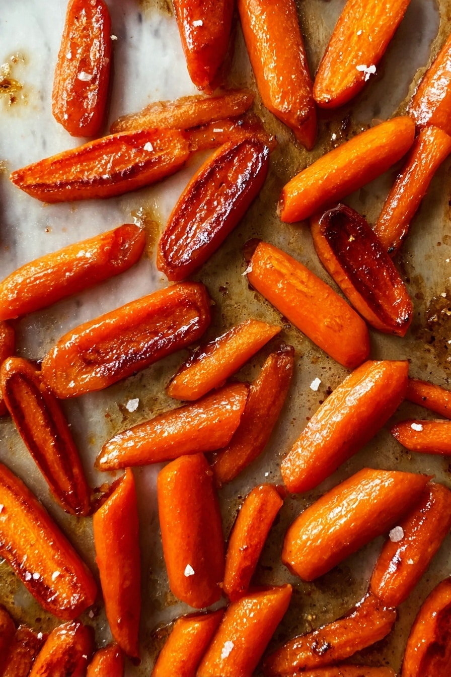 Honey Glazed Roasted Carrots Recipe - Serving