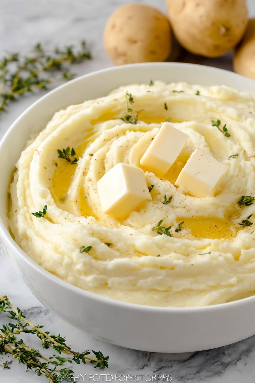 The Best Mashed Potatoes Recipe - Serving