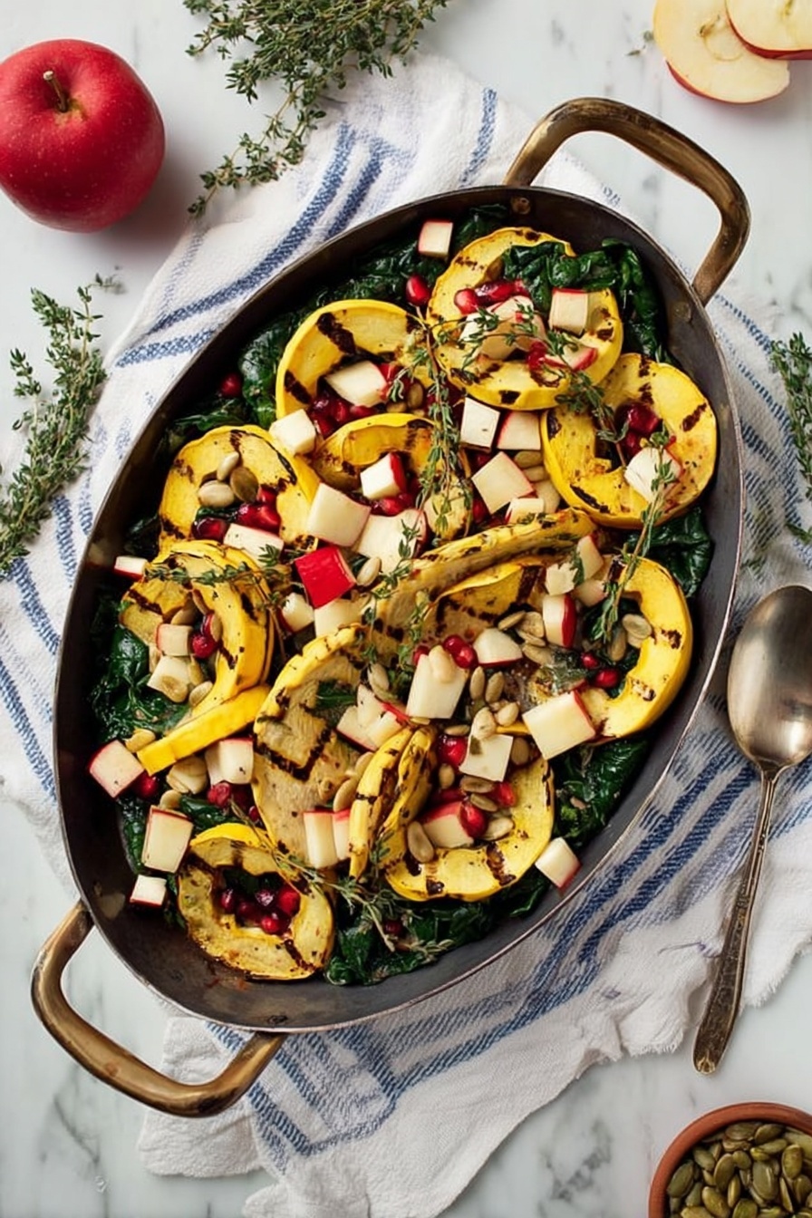 Roasted Delicata Squash with Apples Recipe - Serving