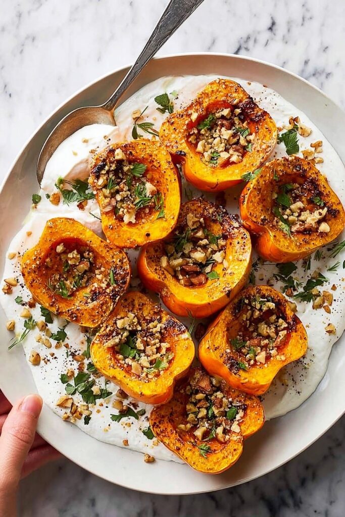 Roasted Honeynut Squash with Whipped Ricotta Recipe