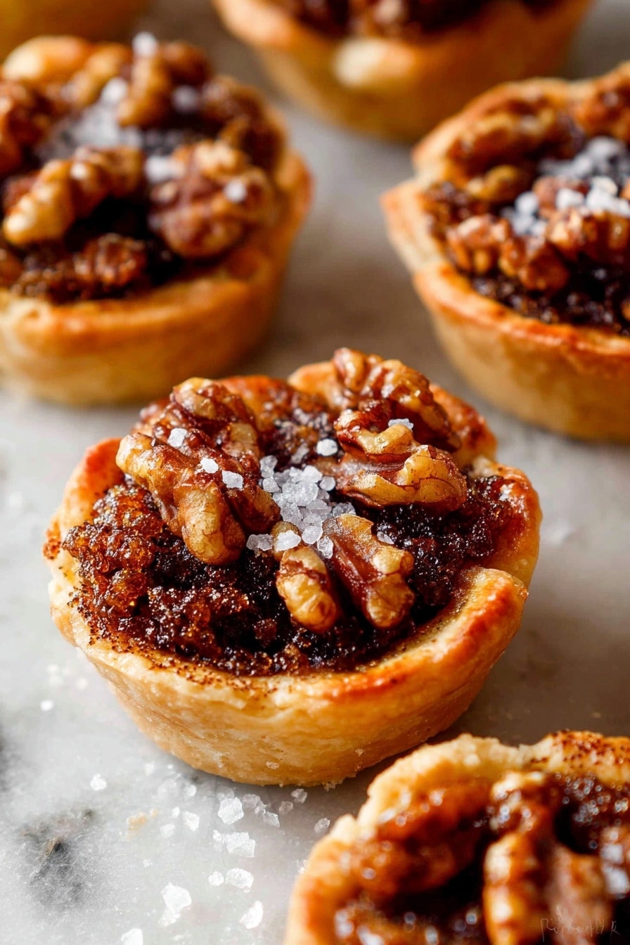 Mini Pecan Pies in Mini Muffin Pans Recipe - Serving