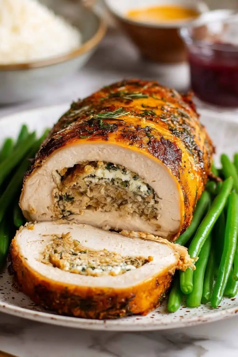 Vegan Turkey Roast with Seitan and Stuffing Recipe