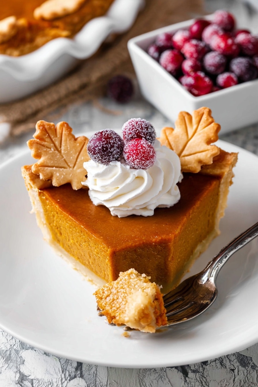 The Great Pumpkin Pie Recipe - Serving
