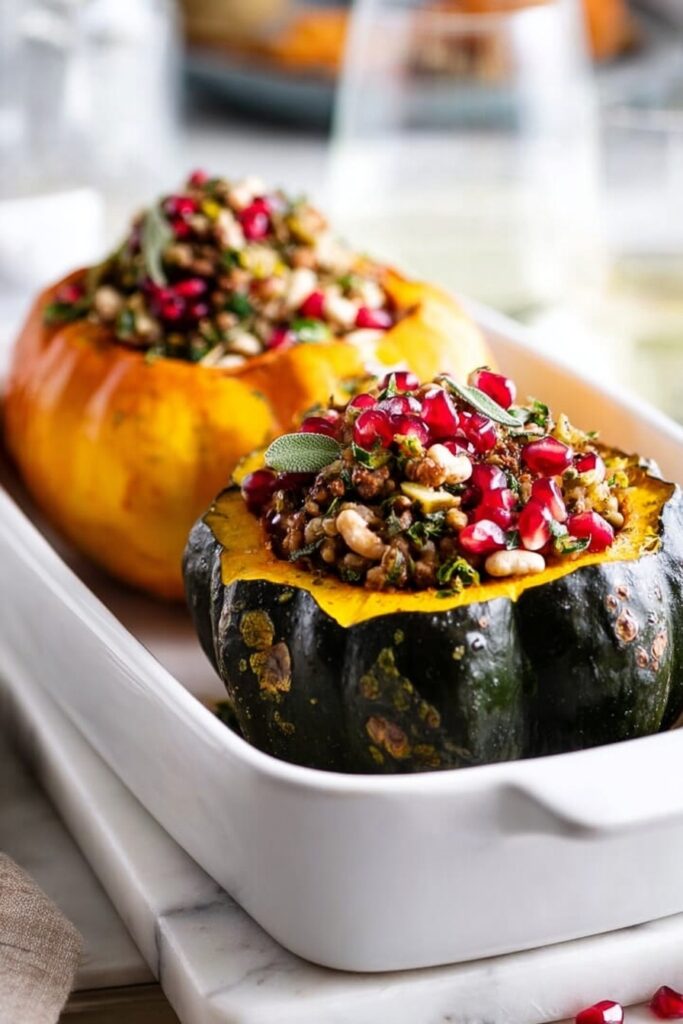 Stuffed Acorn Squash with Tempeh Recipe