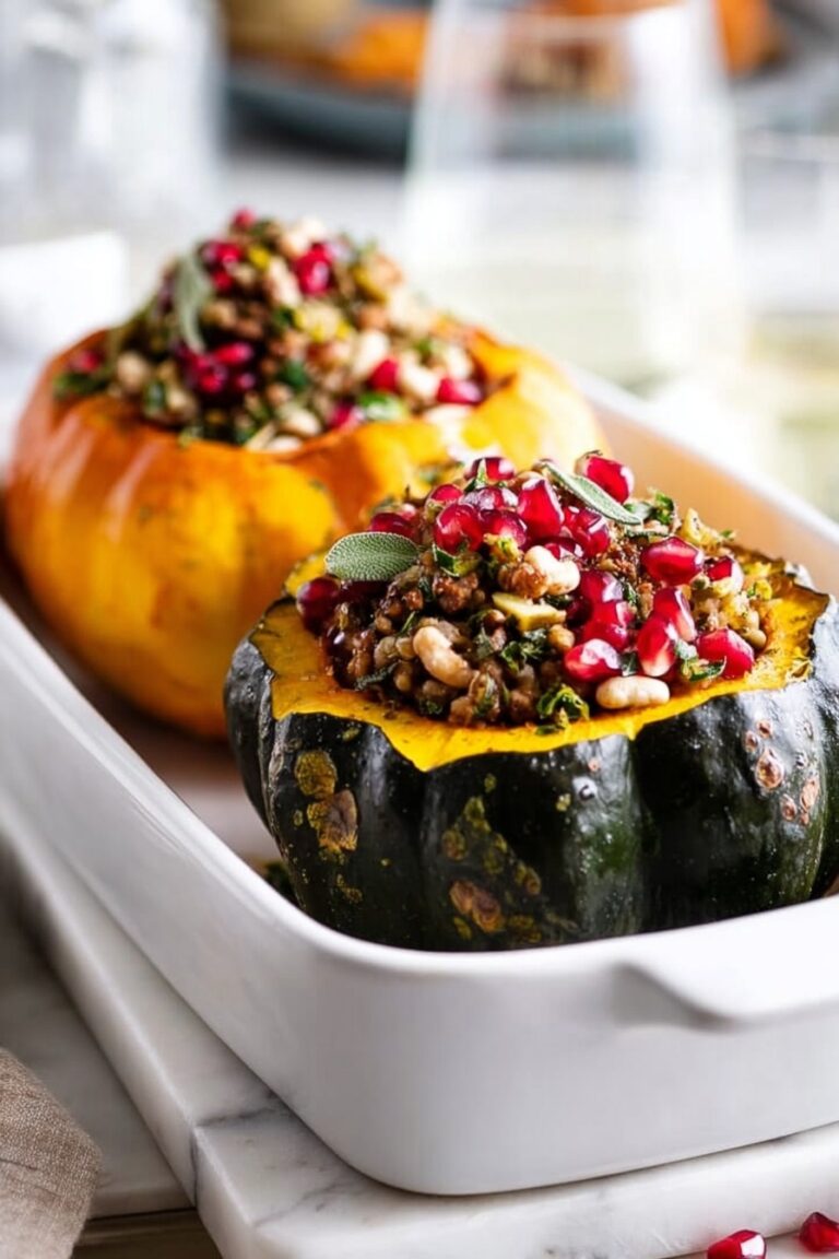 Stuffed Acorn Squash with Tempeh Recipe