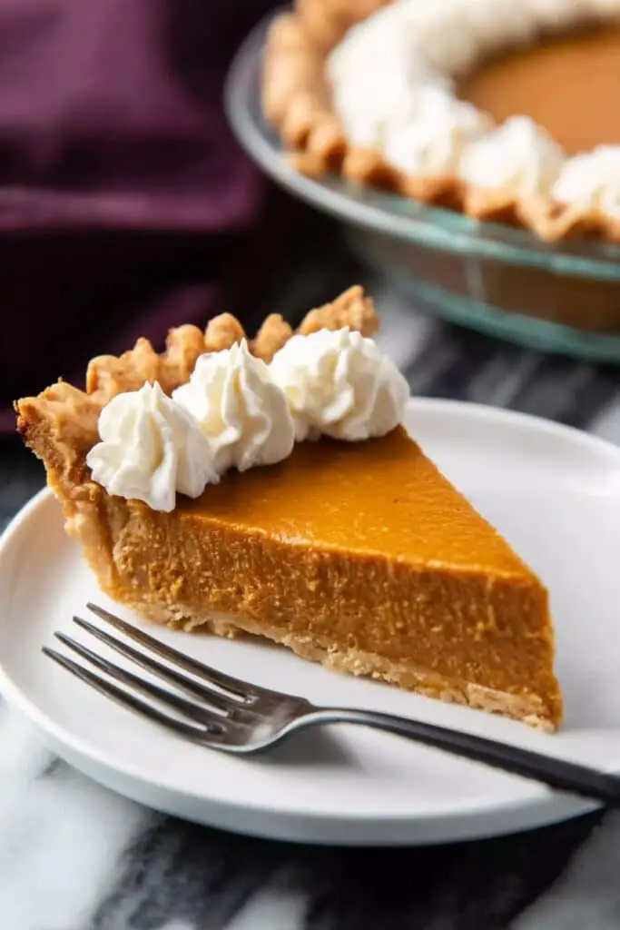 Silky Sweet Potato Pie with Brown Sugar Whipped Cream Recipe