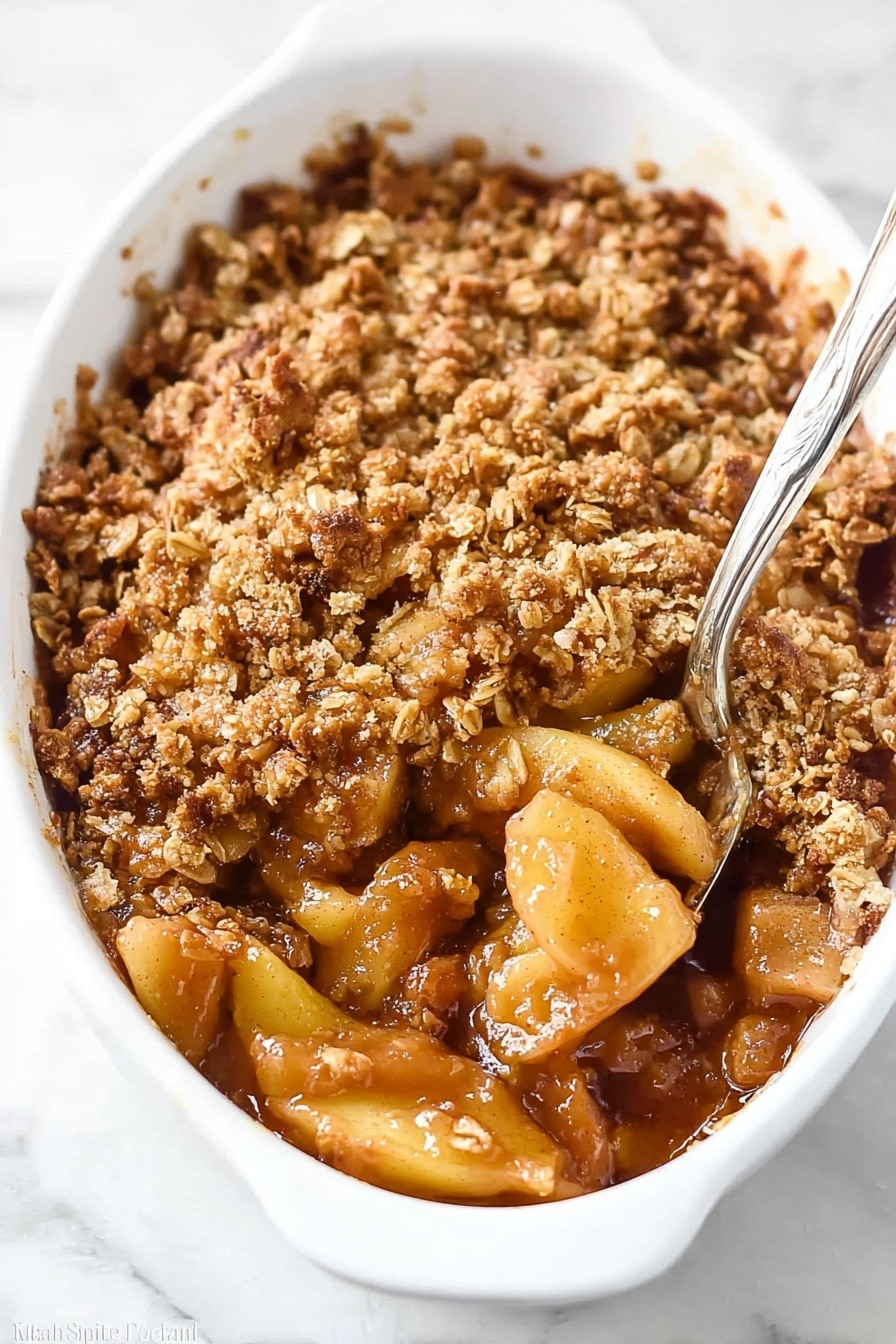 The Best Apple Crisp Recipe - Serving
