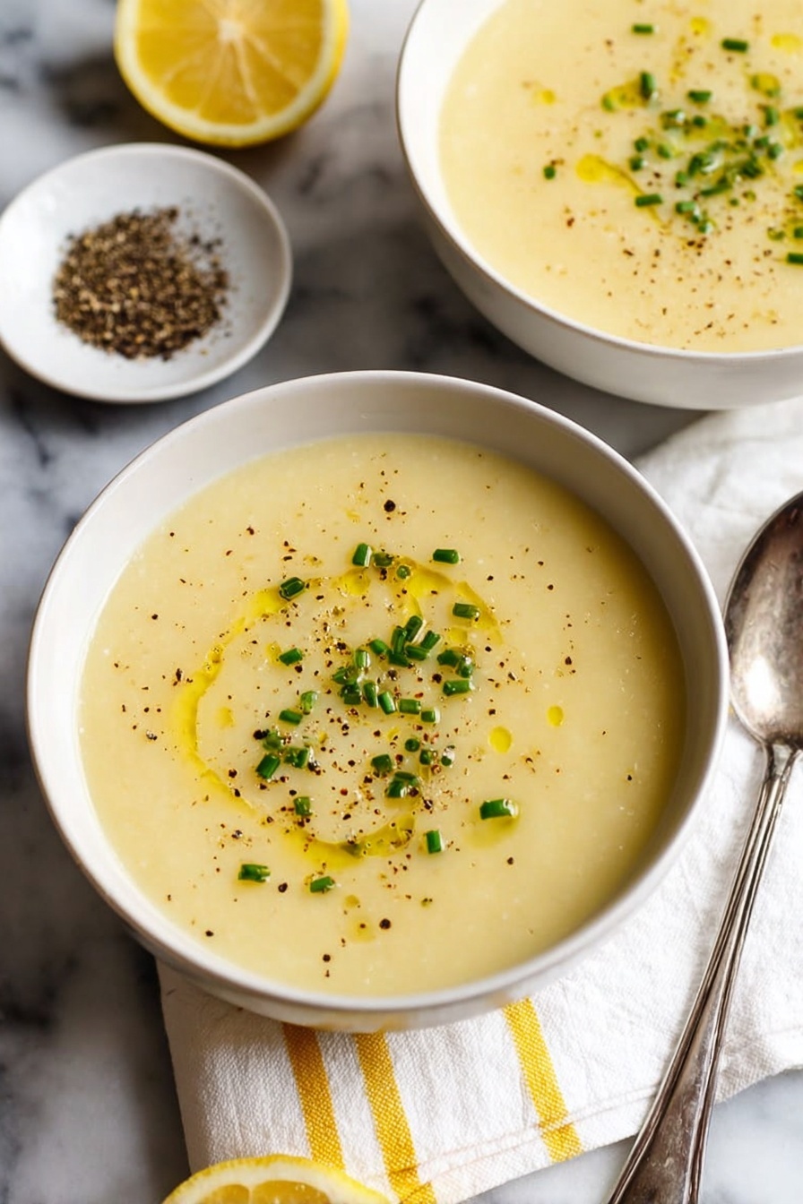 Creamy Potato Leek Soup with Lemon and Chives Recipe - Recipe Step
