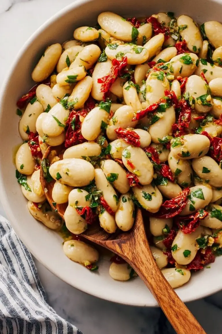 Marinated Gigante Beans with Lemon, Sun-Dried Tomatoes, and Parsley Recipe
