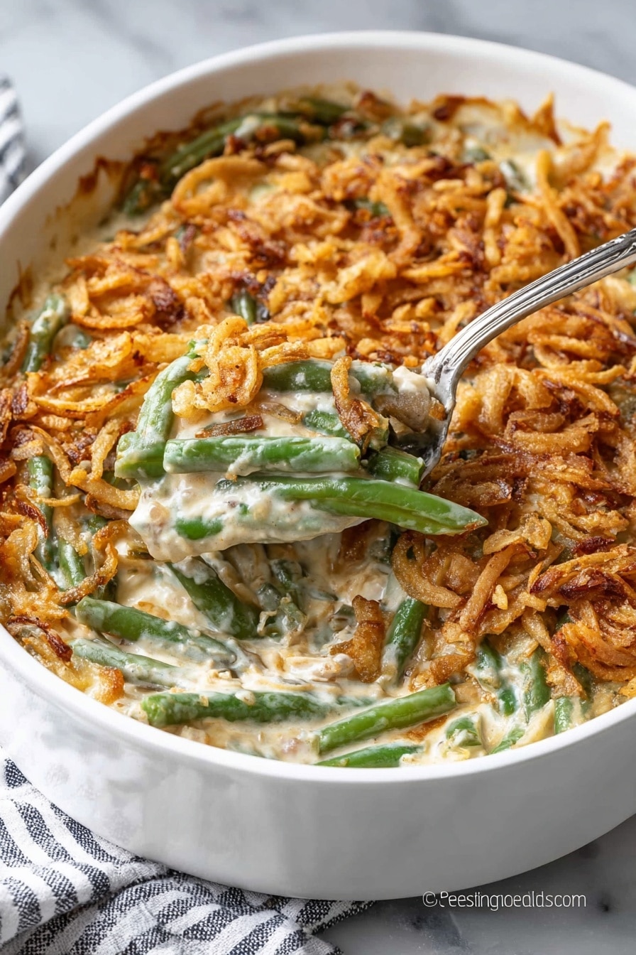 Green Bean Casserole Recipe - Serving