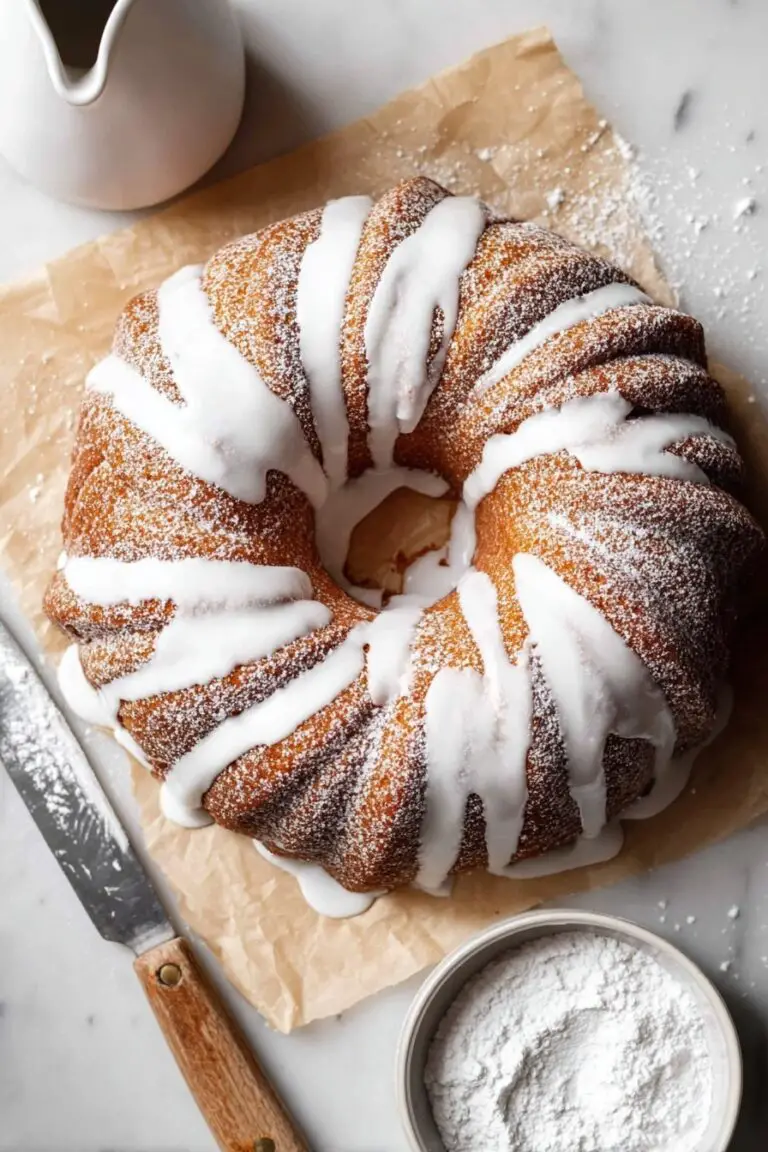 Apple Cider Bundt Cake with Cinnamon Sugar Topping and Apple Cider Glaze Recipe