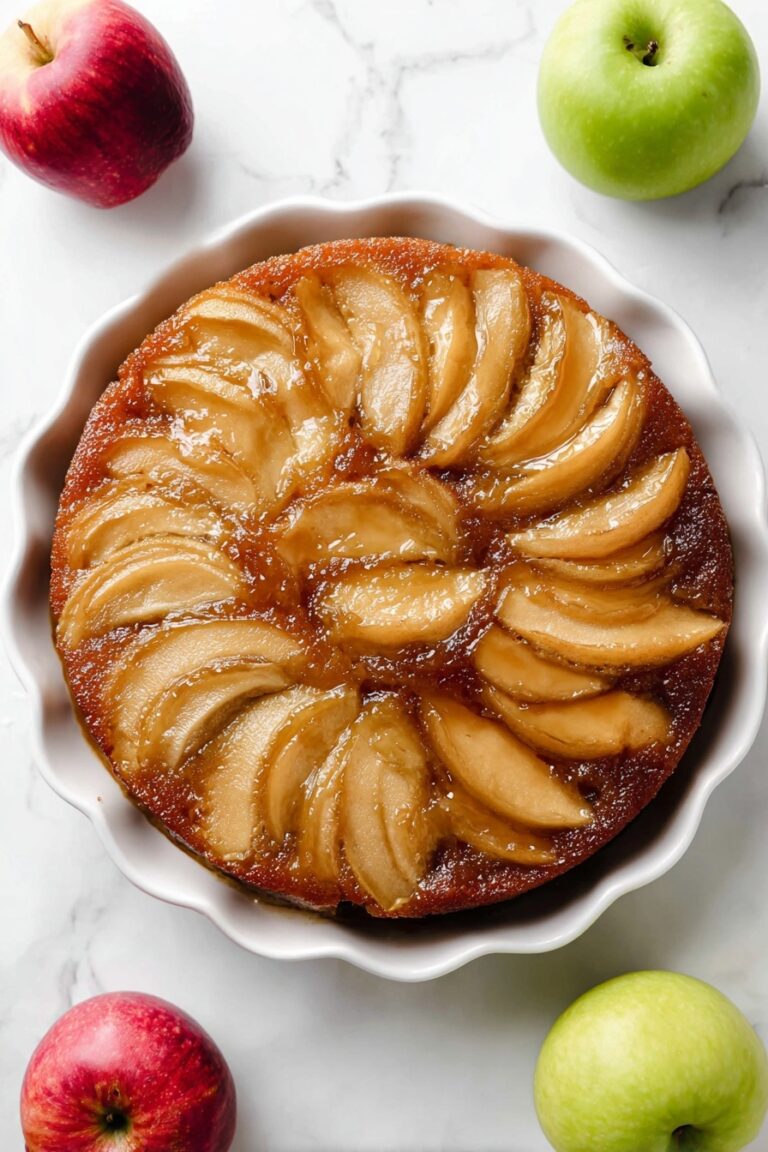 Caramel Apple Upside Down Cake Recipe