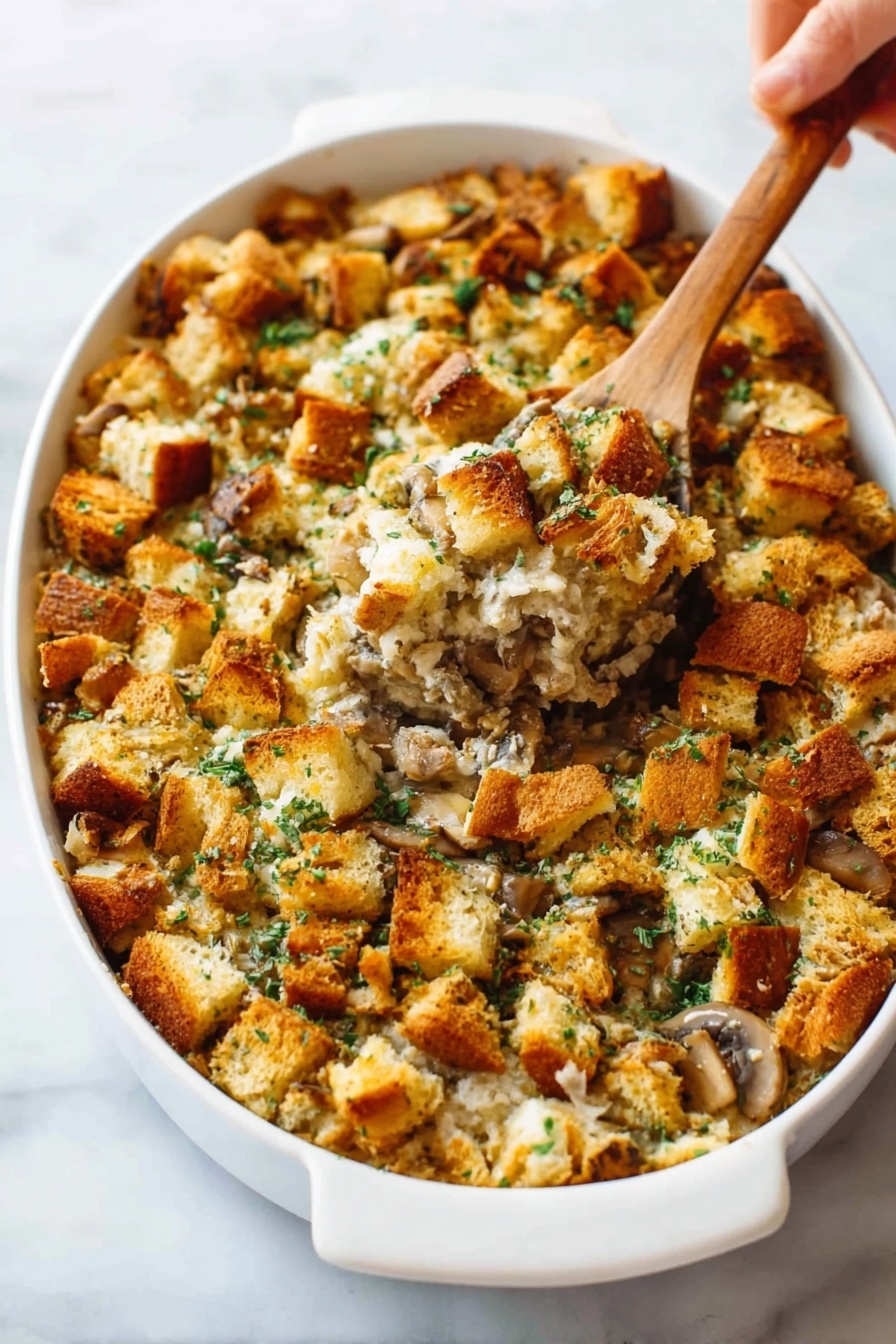 Healthy Chicken Wild Rice Casserole Recipe - Serving