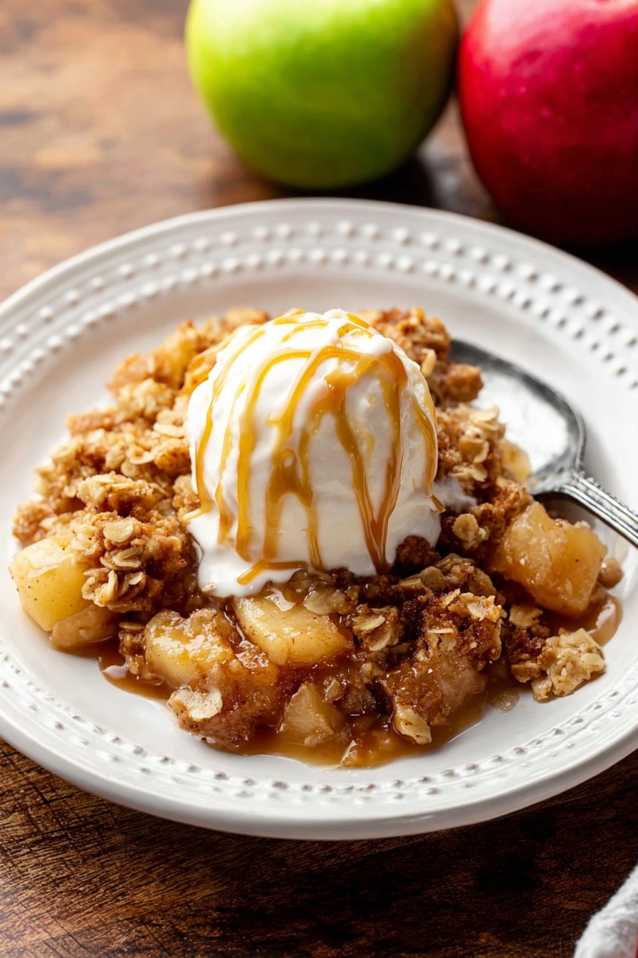Ultimate Apple Crisp Recipe - Serving