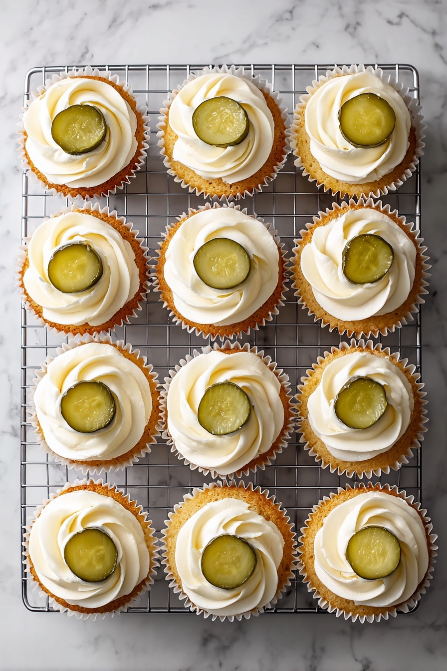 Pickle Cake Cupcakes Recipe - Serving