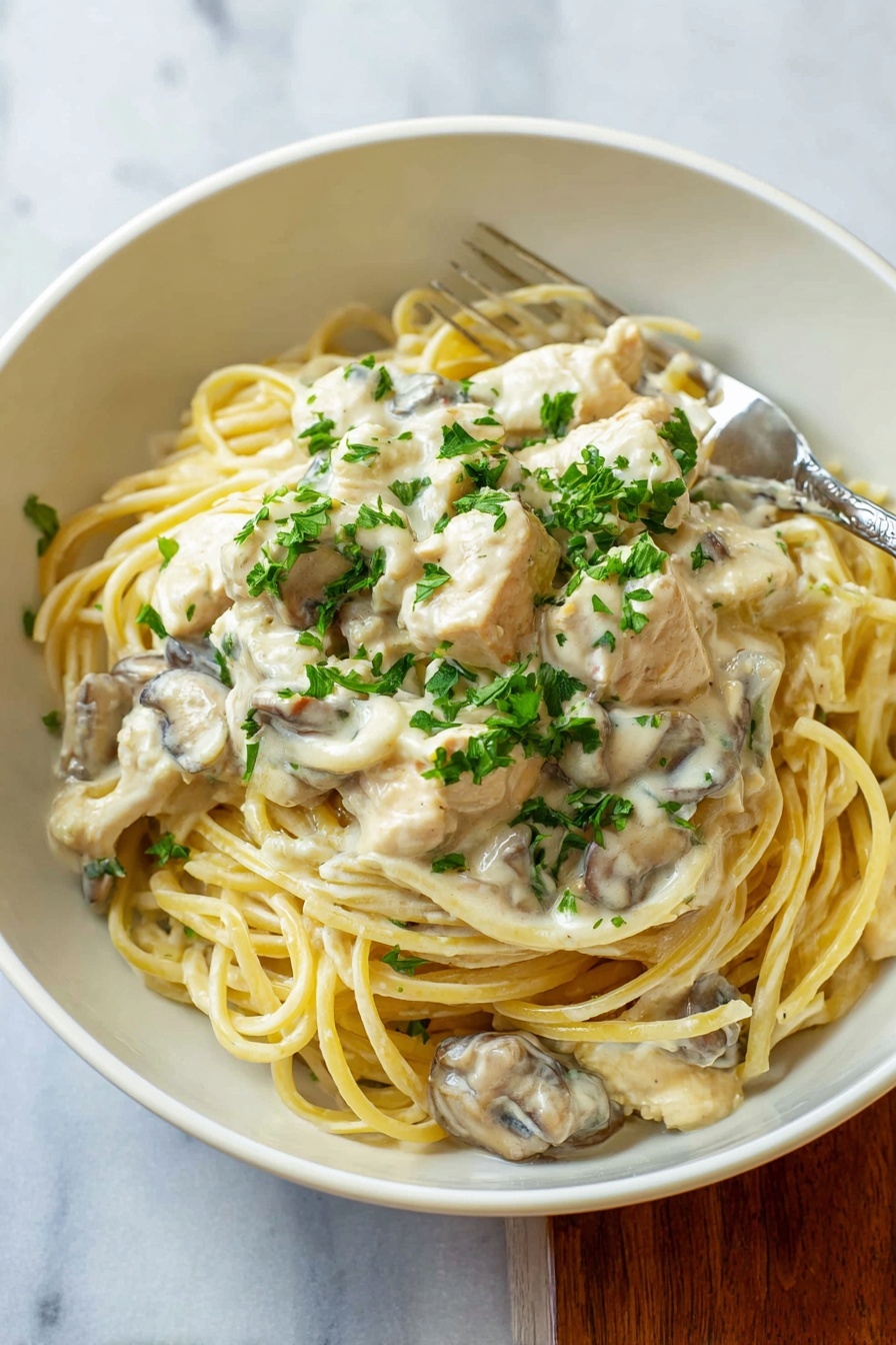 Easy Chicken Tetrazzini Casserole Recipe - Serving