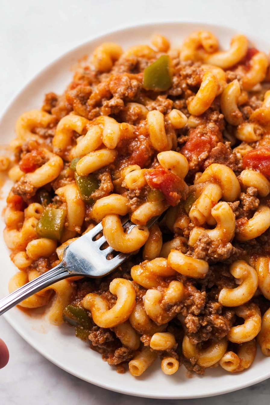 American Chop Suey Recipe - Serving